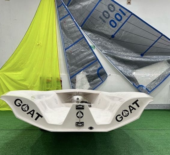 view of stern of Goat Marine's latest boat