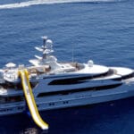 Yacht Featuring Slide and Jet Ski