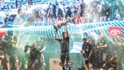 October 19, 2024. Louis Vuitton 37th America's Cup, Prizegiving. EMIRATES TEAM NEW ZEALAND winners of the Louis Vuitton 37th America's Cup