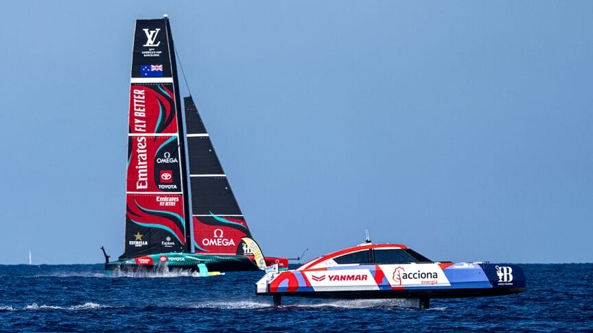 August 29, 2024. Louis Vuitton Cup, Race Day 1. ORIENT EXPRESS RACING TEAM