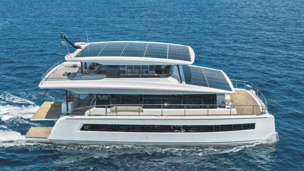 New SY62 3-Deck solar electric catamaran will make its US debut at FLIBS 2024