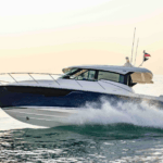 Tiara Yachts with Imtra supplied Zipwake system powers across water