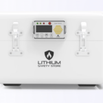 Lithium storage solutions white case with number padlock