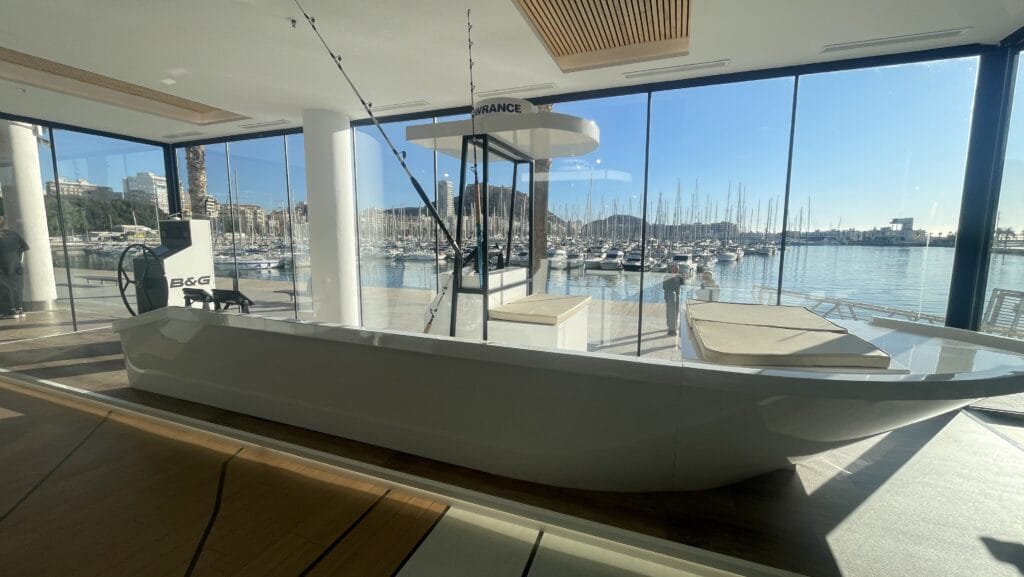 fishing boat in experience center