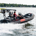 A RIB with orange trim powers across water as Highfield Boats USA expands dealer network