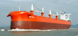 orange bulk carrier