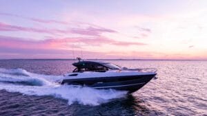 Sunseeker Predator boat sailing under pink shy as sale of parent company confirmed