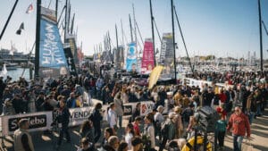 LES SABLES D'OLONNE, FRANCE - OCTOBER 23, 2024: General view of the public in the village of the Vendee Globe, on October 23, 2024 in Les Sables d'Olonne, France - (Photo by Vincent Curutchet / Alea)