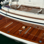 chock system on boat deck - removable - but ready to receive tender for secure journey