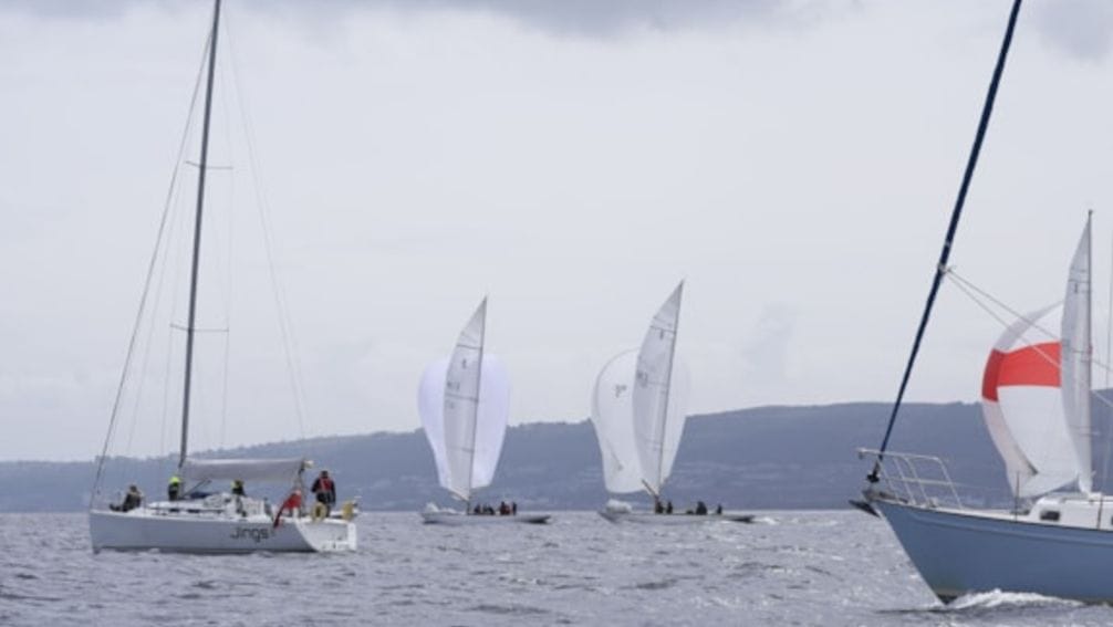 Four sailboats on the Clyde. Peel Ports plans to bring in fees which might impact marine tourism in the area of Scotland