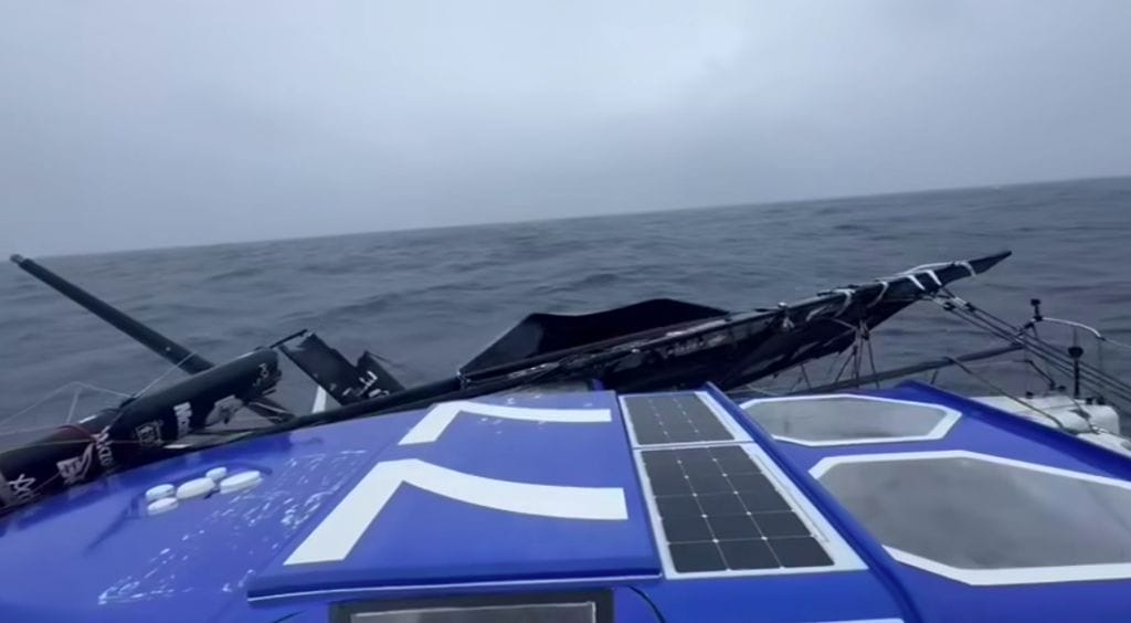 Mast snapped in two as Pip Hare abandons Vendee Globe 2024