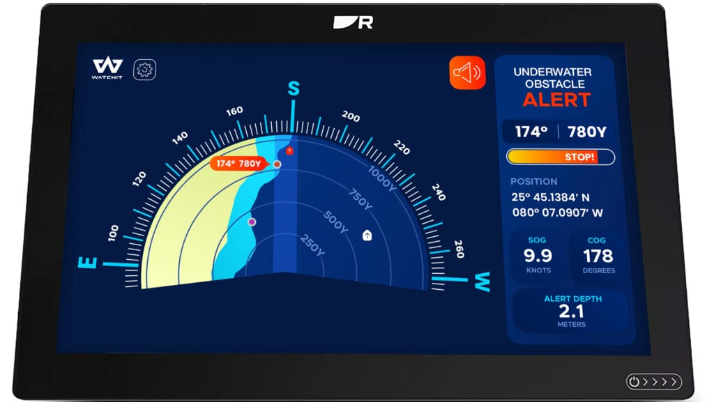 an image of chartplotter display