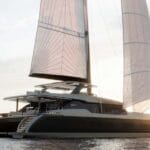 sunreef yachts sailing catamaran underway