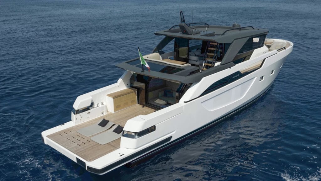 Bluegame motor boat said to be popular in the UK