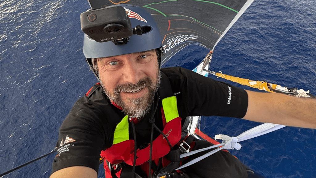 Boris Herrmann conquered his fear of heights to repair his rigging 29 meter above the Ocean on Day 57 of the Vendée Globe 2024-25 Boris Herrmann and Team Malizia