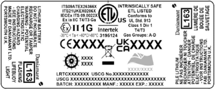 a sticker with compliance marks on it illustrative of the pain of Brexit for marine manufacturers