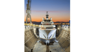 Gibdock Yachting superyacht in dock