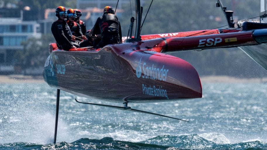 Four sailors flying high as SailGP new T-foil put through its paces