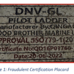 Counterfeit certifcate of pilot ladder